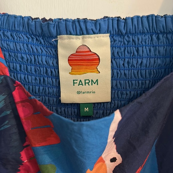 FARM Rio Multicolor Puff Sleeve Dress - Picture 3 of 5